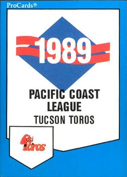 1989 ProCards Minor League Team Sets #179 Checklist Front