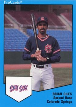 1989 ProCards Minor League Team Sets #253 Brian Giles Front