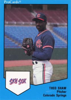 1989 ProCards Minor League Team Sets #259 Theo Shaw Front