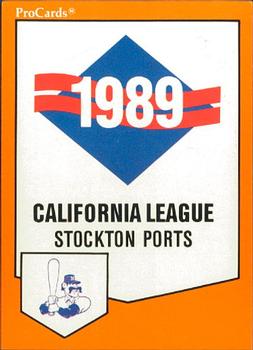 1989 ProCards Minor League Team Sets #372 Checklist Front