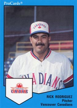 1989 ProCards Minor League Team Sets #580 Rick Rodriguez Front