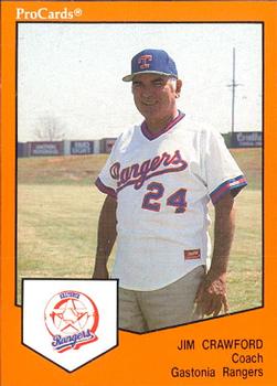 1989 ProCards Minor League Team Sets #1015 Jim Crawford Front