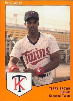 1989 ProCards Minor League Team Sets #1068 Terry Brown Front