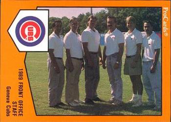 1989 ProCards Minor League Team Sets #1858 Tom Abernethy / Gary Arnold / Kevin Heilbronner / Dave Oster / Ken Sheppard / Ken Burlew Front