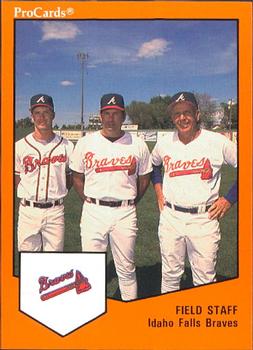 1989 ProCards Minor League Team Sets #2008 Mike Boyer / Randy Smith / Cloyd Boyer Front