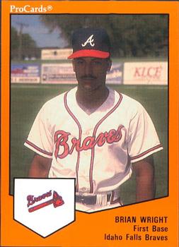 1989 ProCards Minor League Team Sets #2009 Brian Wright Front