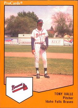 1989 ProCards Minor League Team Sets #2026 Tony Valle Front