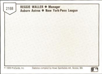1989 ProCards Minor League Team Sets #2168 Reggie Waller Back