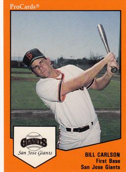 1989 ProCards Minor League Team Sets #439 Bill Carlson Front
