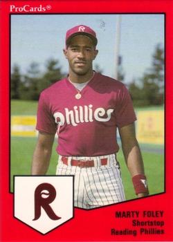 1989 ProCards Minor League Team Sets #672 Marty Foley Front