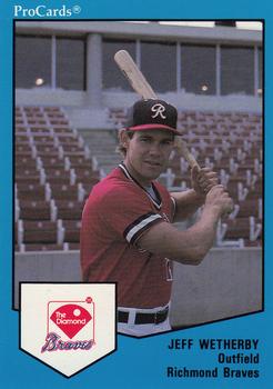 1989 ProCards Minor League Team Sets #840 Jeff Wetherby Front