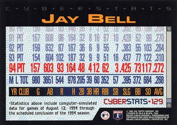 1995 Topps - CyberStats (Spectralight) #129 Jay Bell Back