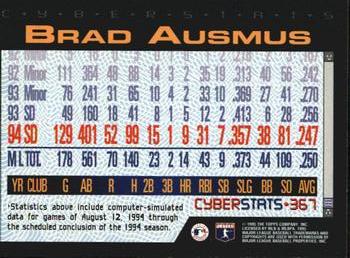 1995 Topps - CyberStats (Spectralight) #367 Brad Ausmus Back