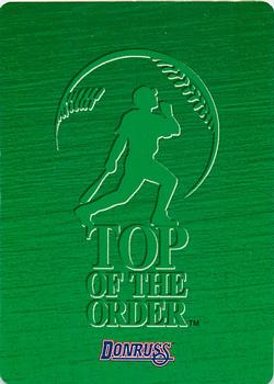 1995 Donruss Top of the Order #NNO John Valentin Back
