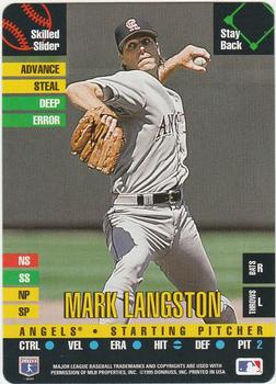 1995 Donruss Top of the Order #NNO Mark Langston Front
