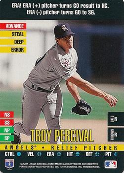 1995 Donruss Top of the Order #NNO Troy Percival Front