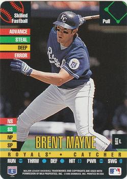 1995 Donruss Top of the Order #NNO Brent Mayne Front