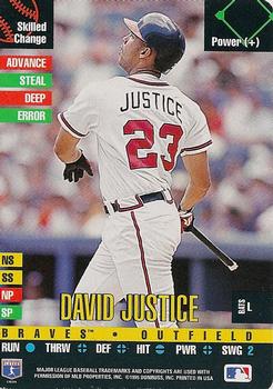1995 Donruss Top of the Order #NNO David Justice Front