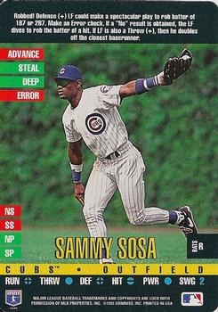 1995 Donruss Top of the Order #NNO Sammy Sosa Front