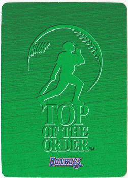 1995 Donruss Top of the Order #NNO Shane Reynolds Back