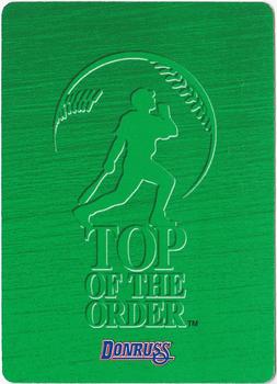 1995 Donruss Top of the Order #NNO William Van Landingham Back