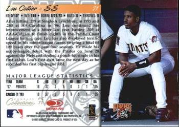 1998 Donruss Collections Donruss - Prized Collections #PC 71 Lou Collier Back