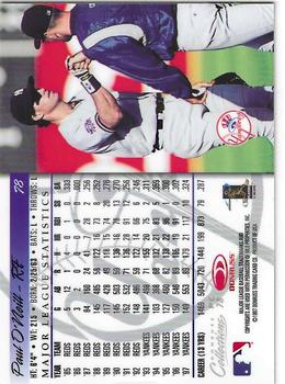 1998 Donruss Collections Donruss - Prized Collections #PC 78 Paul O'Neill Back