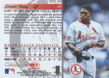 1998 Donruss Collections Donruss - Prized Collections #PC 93 Dmitri Young Back
