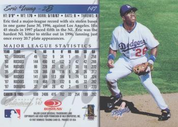 1998 Donruss Collections Donruss - Prized Collections #PC 147 Eric Young Back