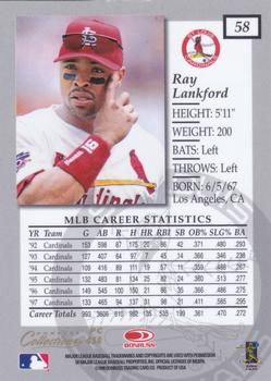 1998 Donruss Collections Elite - Prized Collections #PC 458 Ray Lankford Back