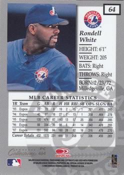 1998 Donruss Collections Elite - Prized Collections #PC 464 Rondell White Back