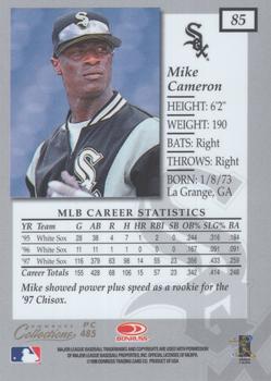 1998 Donruss Collections Elite - Prized Collections #PC 485 Mike Cameron Back