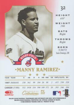 1998 Donruss Collections Leaf - Prized Collections #PC 232 Manny Ramirez Back