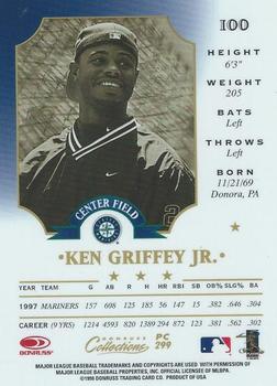1998 Donruss Collections Leaf - Prized Collections #PC 299 Ken Griffey Jr. Back