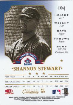 1998 Donruss Collections Leaf - Prized Collections #PC 303 Shannon Stewart Back