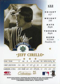 1998 Donruss Collections Leaf - Prized Collections #PC 321 Jeff Cirillo Back