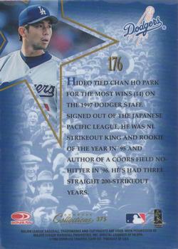 1998 Donruss Collections Leaf - Prized Collections #PC 375 Hideo Nomo Back