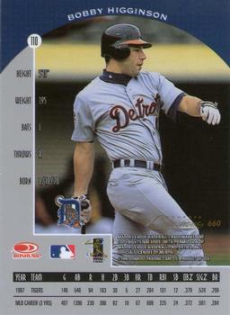 1998 Donruss Collections Preferred - Prized Collections #PC 660 Bobby Higginson Back