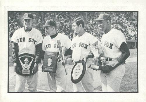 1981 Boston Globe Boston Red Sox #66 Dream Makers (Jim Lonborg / Dick Williams / Carl Yastrzemski / George Scott) Front