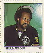 1983 Fleer Stamps #NNO Bill Madlock Front