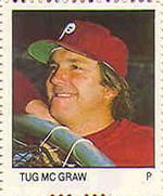 1983 Fleer Stamps #NNO Tug McGraw Front