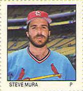 1983 Fleer Stamps #NNO Steve Mura Front