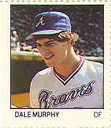1983 Fleer Stamps #NNO Dale Murphy Front
