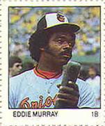 1983 Fleer Stamps #NNO Eddie Murray Front