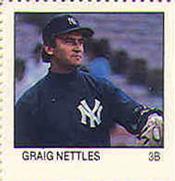 1983 Fleer Stamps #NNO Graig Nettles Front