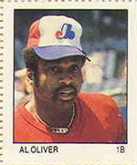 1983 Fleer Stamps #NNO Al Oliver Front