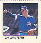 1983 Fleer Stamps #NNO Gaylord Perry Front
