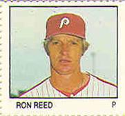 1983 Fleer Stamps #NNO Ron Reed Front