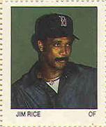 1983 Fleer Stamps #NNO Jim Rice Front