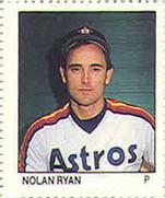 1983 Fleer Stamps #NNO Nolan Ryan Front